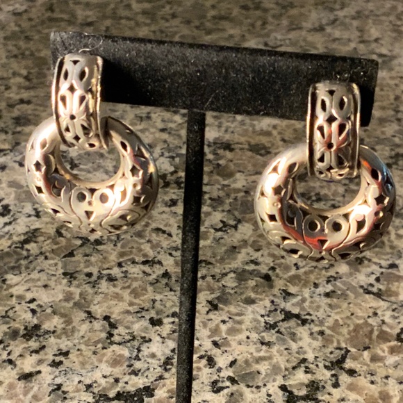 John Hardy “door knockers” Large Art Deco 1.75”L